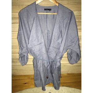 Chambray fall jacket (austin boutique) size M